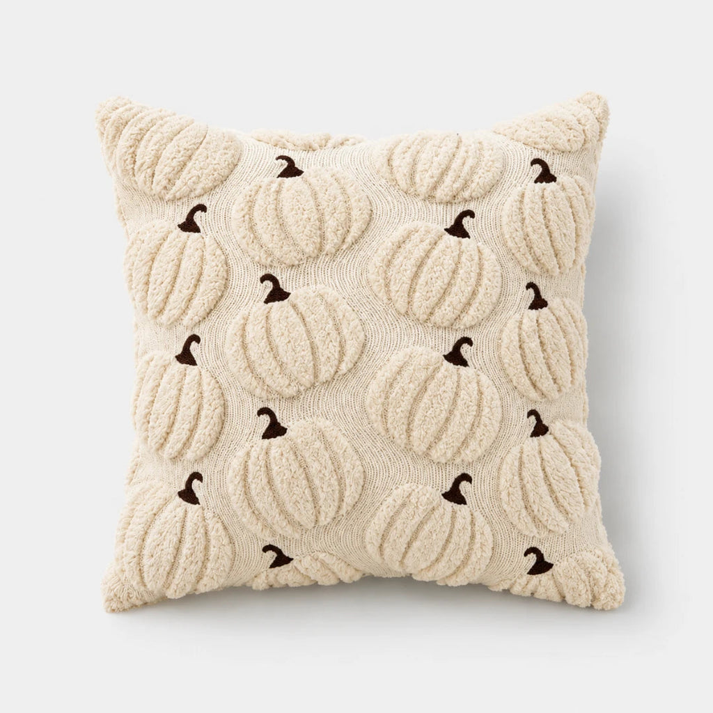 Tufted Pumpkin Cushion Cover, Chenille Autumn Décor, 45 cm - product view 12