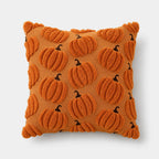 Tufted Pumpkin Cushion Cover, Chenille Autumn Décor, 45 cm - product view 14
