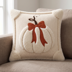 Tufted Pumpkin Cushion Cover, Chenille Autumn Décor, 45 cm - product view 1
