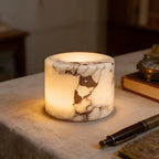 Rechargeable Marble Table Lamp, Compact Touch-Control Accent Light - product view 7