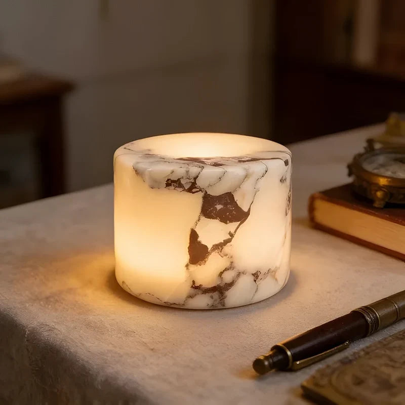 Rechargeable Marble Table Lamp, Compact Touch-Control Accent Light - product view 7