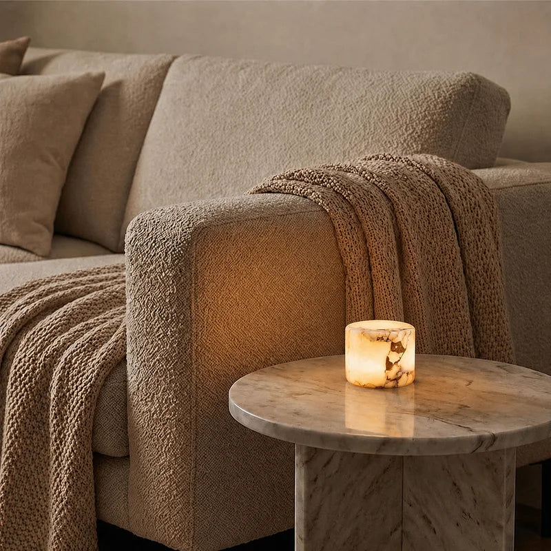 Rechargeable Marble Table Lamp, Compact Touch-Control Accent Light - product view 11
