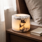 Rechargeable Marble Table Lamp, Compact Touch-Control Accent Light - product view 2